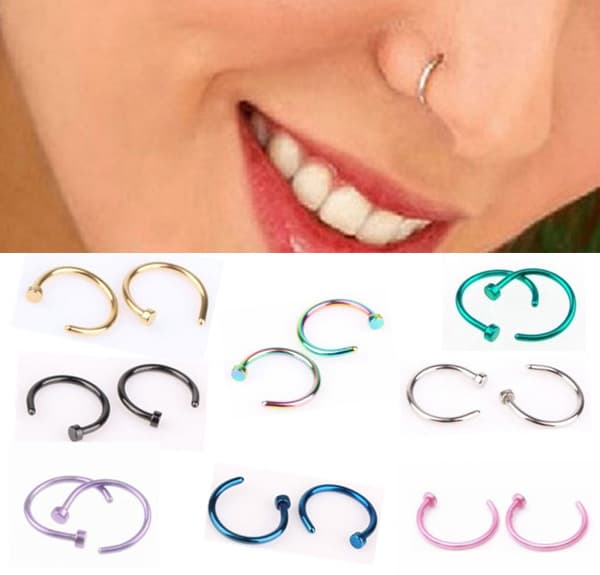 Fashionable nose piercing