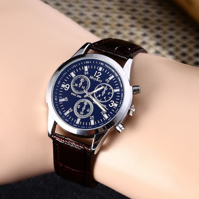 Men's glossy belt, swiss watch, men's watch, quartz watches, Birthday gift, wholesale