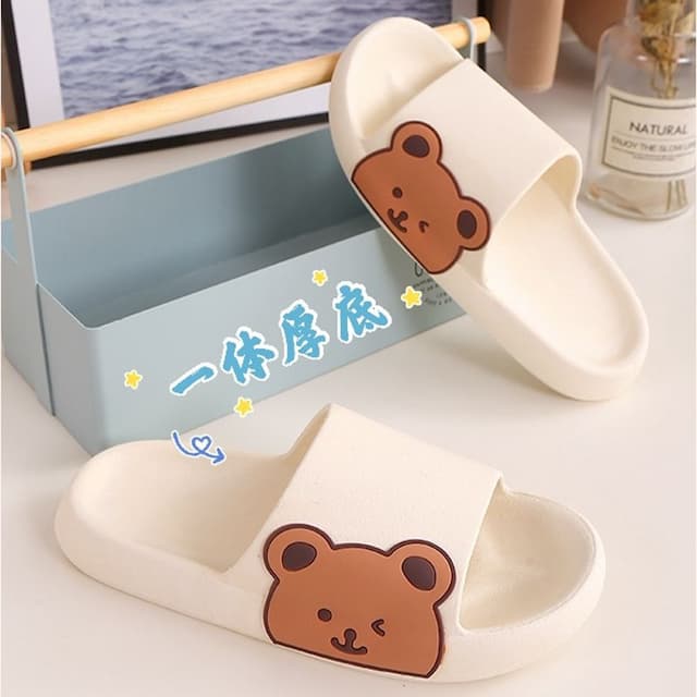 Slippers, summer trend beach footwear, slide platform, Korean style