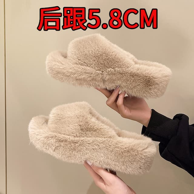 Slippers platform, suitable for import, plus size, with embroidery, wholesale