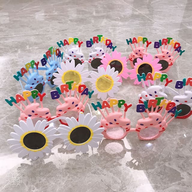 Factory source Mirror Player Girlfriends Breakal Party Glasses Birthday Glasses Cake Decoration Sun Sunglasses