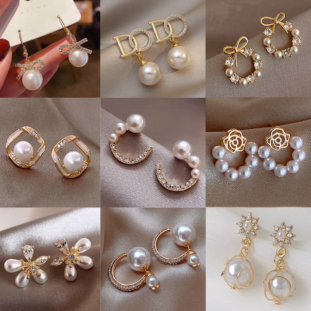 Silver needle, universal earrings, 2023 collection, city style, simple and elegant design, wholesale